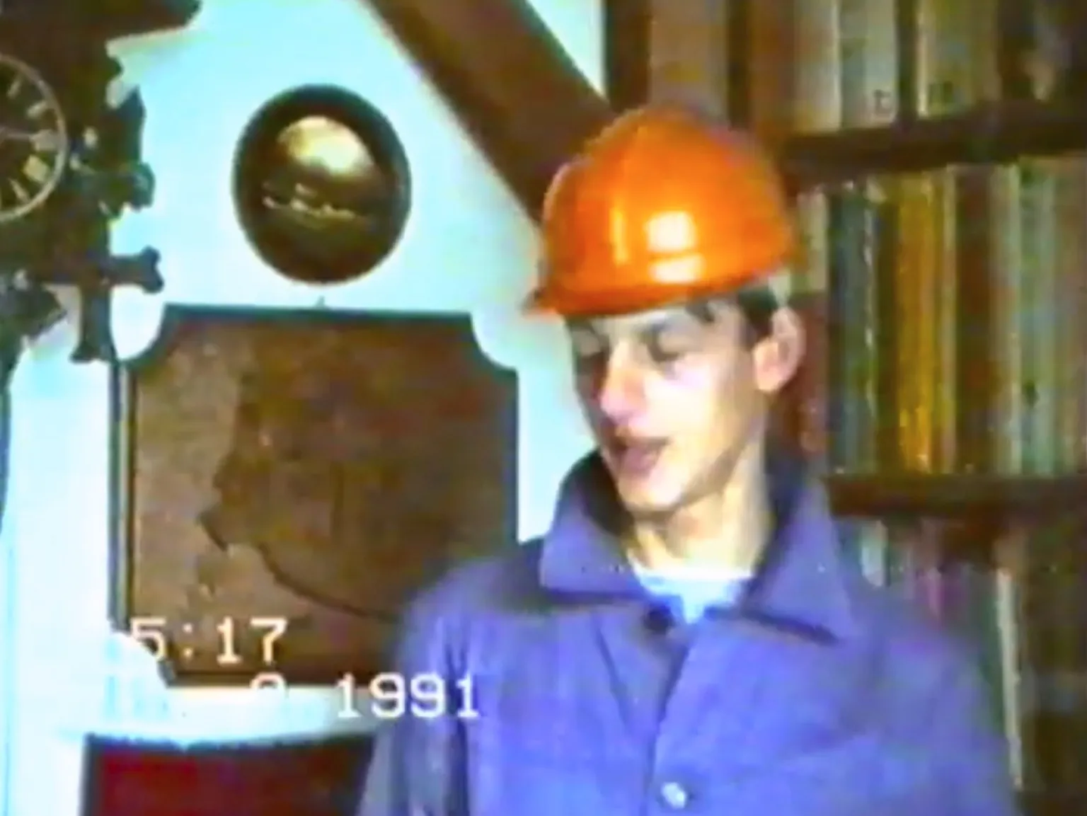 Archiwalny kadr z praktyk zawodowych w 1991 roku